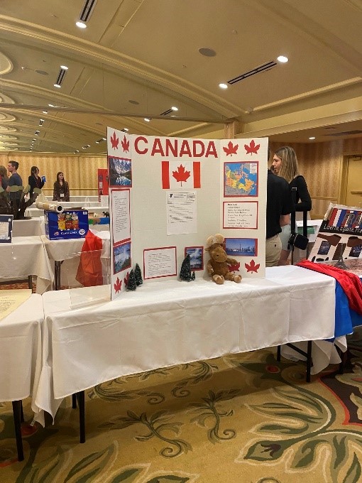 During the World Expo, Assumption had a trifold displaying facts about Canada. 